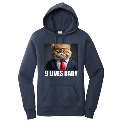 Cat Trump 9 Lives Baby Women's Pullover Hoodie