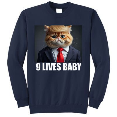 Cat Trump 9 Lives Baby Tall Sweatshirt