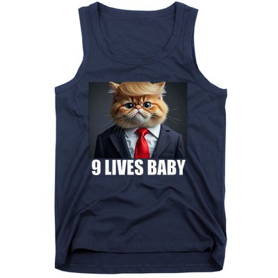 Cat Trump 9 Lives Baby Tank Top