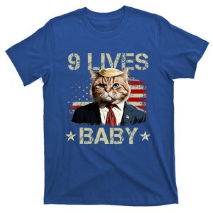 Cat Trump 9 Lives Baby Funny Trump Cat 9 Lives Baby T-Shirt