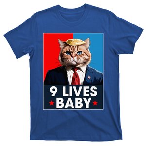 Cat Trump 9 Lives Baby Funny Trump Cat 9 Lives Baby T-Shirt