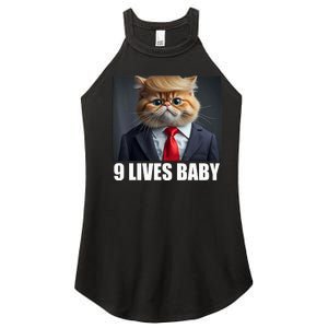 Cat Trump 9 Lives Baby Women's Perfect Tri Rocker Tank