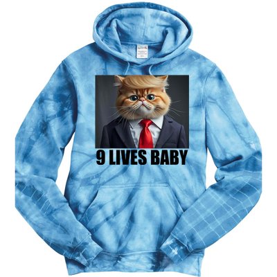 Cat Trump 9 Lives Baby Tie Dye Hoodie