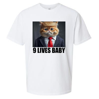 Cat Trump 9 Lives Baby Sueded Cloud Jersey T-Shirt