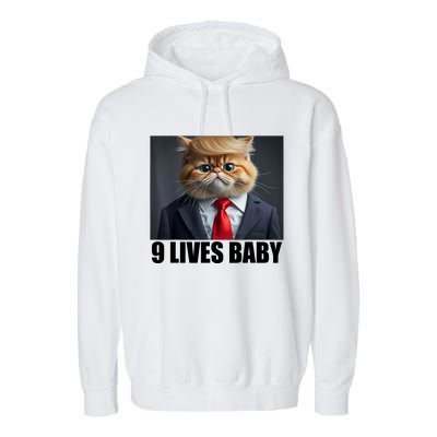 Cat Trump 9 Lives Baby Garment-Dyed Fleece Hoodie