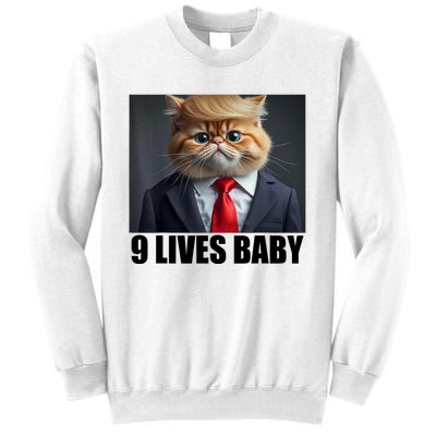 Cat Trump 9 Lives Baby Sweatshirt