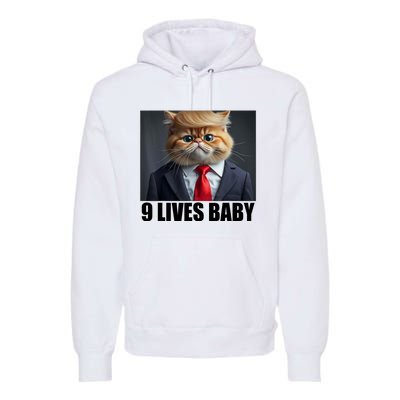 Cat Trump 9 Lives Baby Premium Hoodie