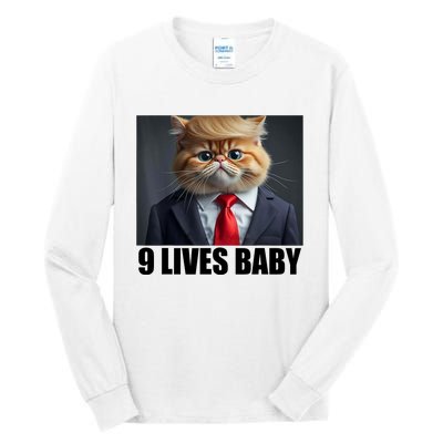 Cat Trump 9 Lives Baby Tall Long Sleeve T-Shirt