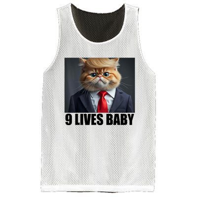 Cat Trump 9 Lives Baby Mesh Reversible Basketball Jersey Tank