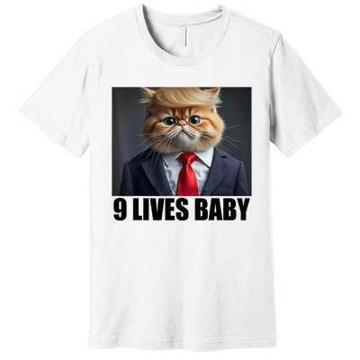 Cat Trump 9 Lives Baby Premium T-Shirt