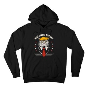 Cat Trump 9 Lives Hoodie