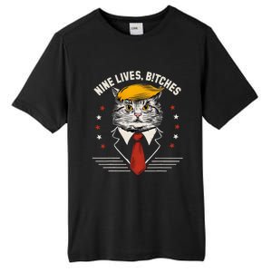 Cat Trump 9 Lives Tall Fusion ChromaSoft Performance T-Shirt