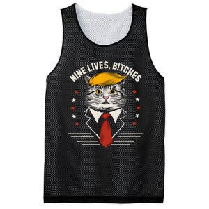 Cat Trump 9 Lives Mesh Reversible Basketball Jersey Tank