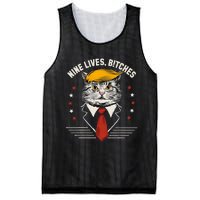 Cat Trump 9 Lives Mesh Reversible Basketball Jersey Tank