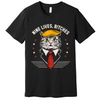 Cat Trump 9 Lives Premium T-Shirt