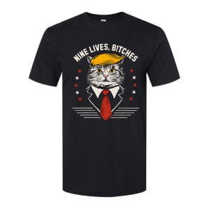 Cat Trump 9 Lives Softstyle CVC T-Shirt