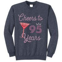 Cheers To 95 Years 95th Birthday Present 95 Years Old Bday Sweatshirt