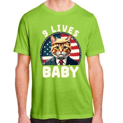 Cat Trump 9 Lives Adult ChromaSoft Performance T-Shirt