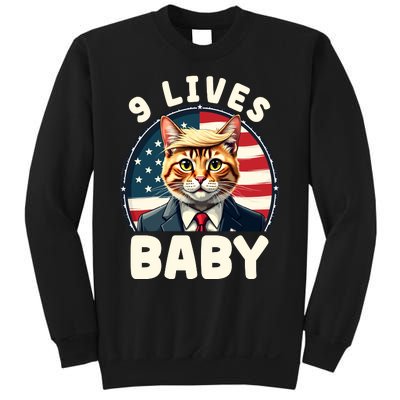 Cat Trump 9 Lives Sweatshirt