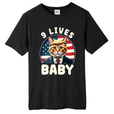 Cat Trump 9 Lives Tall Fusion ChromaSoft Performance T-Shirt