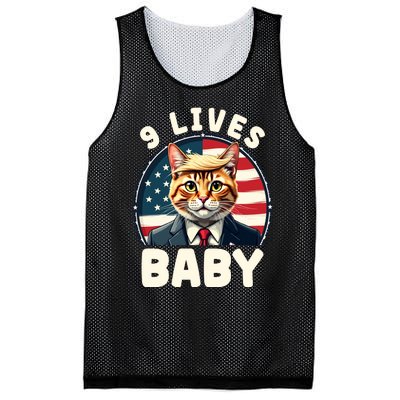 Cat Trump 9 Lives Mesh Reversible Basketball Jersey Tank