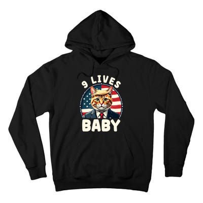 Cat Trump 9 Lives Tall Hoodie