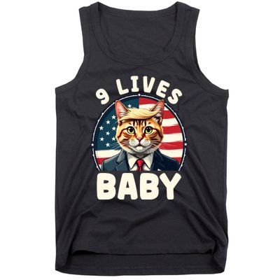 Cat Trump 9 Lives Tank Top