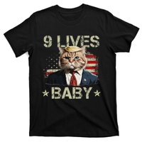 Cat Trump 9 Lives Baby Funny Trump Cat 9 Lives Baby T-Shirt