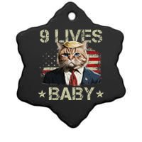 Cat Trump 9 Lives Baby Funny Trump Cat 9 Lives Baby Ceramic Star Ornament