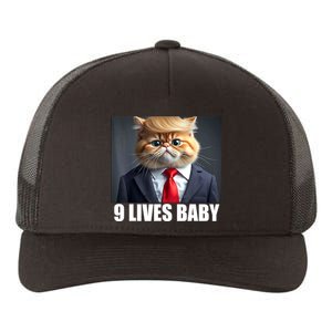 Cat Trump 9 Lives Baby Yupoong Adult 5-Panel Trucker Hat