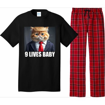 Cat Trump 9 Lives Baby Pajama Set