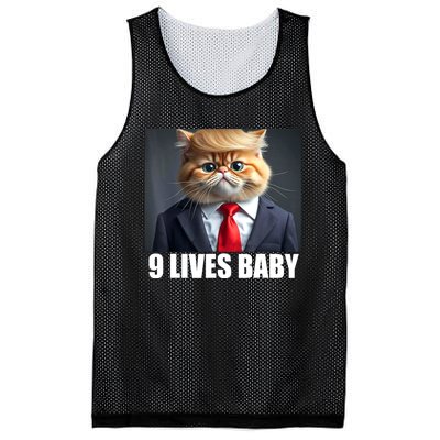 Cat Trump 9 Lives Baby Mesh Reversible Basketball Jersey Tank