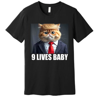 Cat Trump 9 Lives Baby Premium T-Shirt