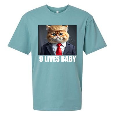 Cat Trump 9 Lives Baby Sueded Cloud Jersey T-Shirt