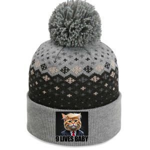 Cat Trump 9 Lives Baby The Baniff Cuffed Pom Beanie