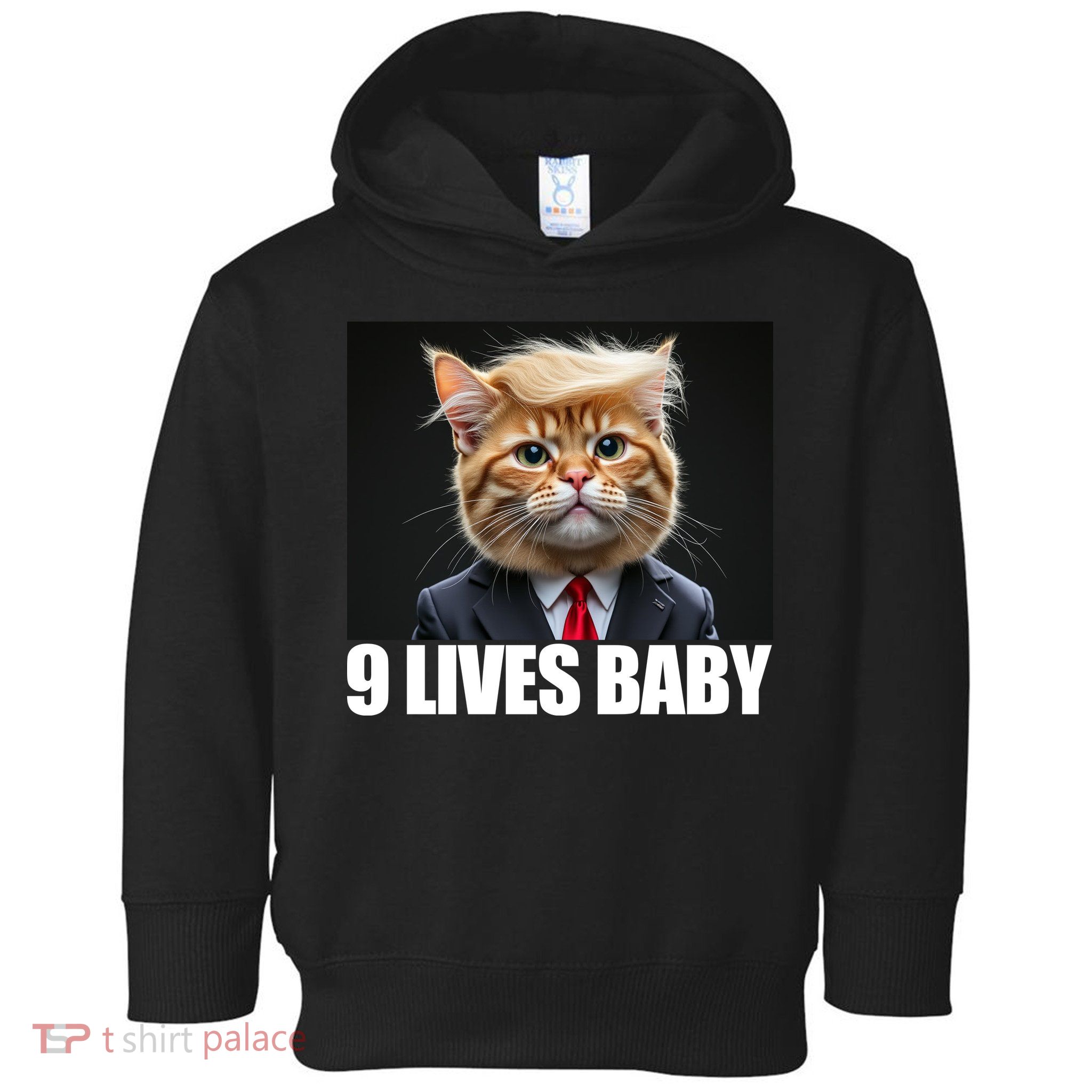 Cat Trump 9 Lives Baby Toddler Hoodie