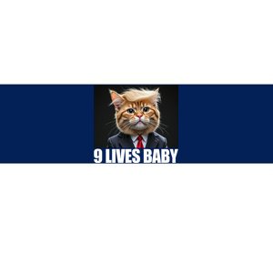 Cat Trump 9 Lives Baby Bumper Sticker