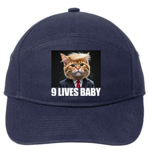 Cat Trump 9 Lives Baby 7-Panel Snapback Hat