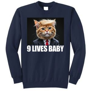 Cat Trump 9 Lives Baby Tall Sweatshirt