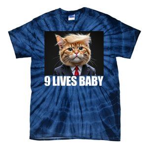 Cat Trump 9 Lives Baby Tie-Dye T-Shirt