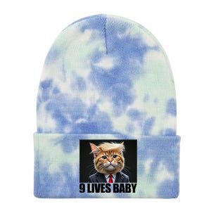 Cat Trump 9 Lives Baby Tie Dye 12in Knit Beanie