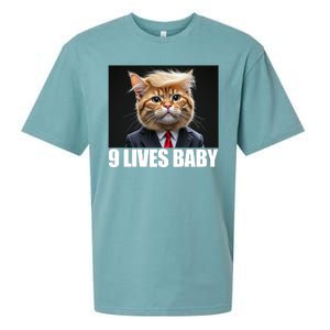 Cat Trump 9 Lives Baby Sueded Cloud Jersey T-Shirt