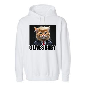 Cat Trump 9 Lives Baby Garment-Dyed Fleece Hoodie