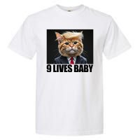 Cat Trump 9 Lives Baby Garment-Dyed Heavyweight T-Shirt