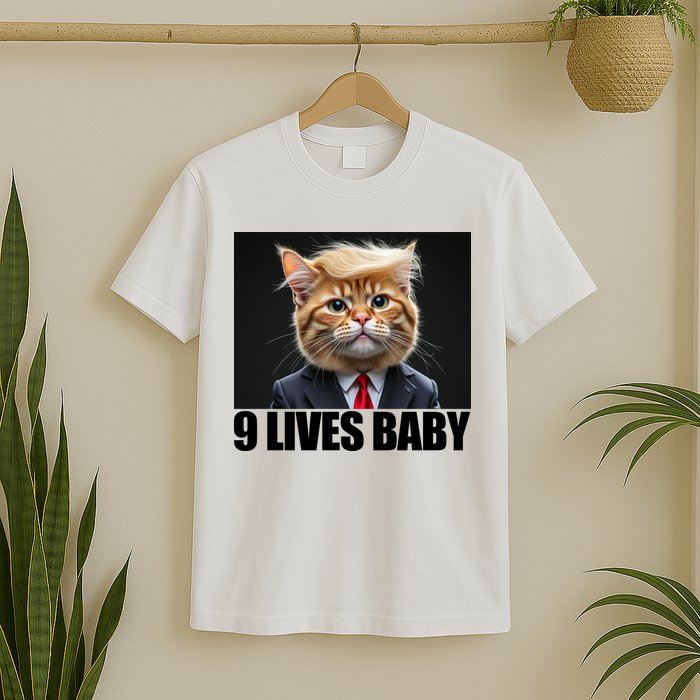 Cat Trump 9 Lives Baby T-Shirt