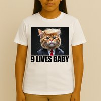 Cat Trump 9 Lives Baby T-Shirt
