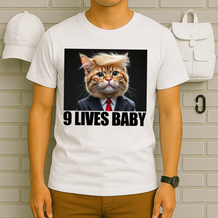 Cat Trump 9 Lives Baby T-Shirt