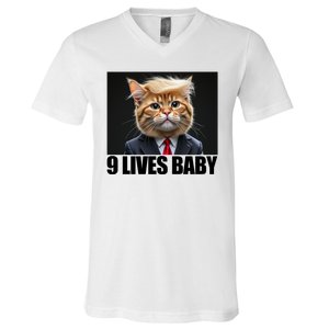 Cat Trump 9 Lives Baby V-Neck T-Shirt