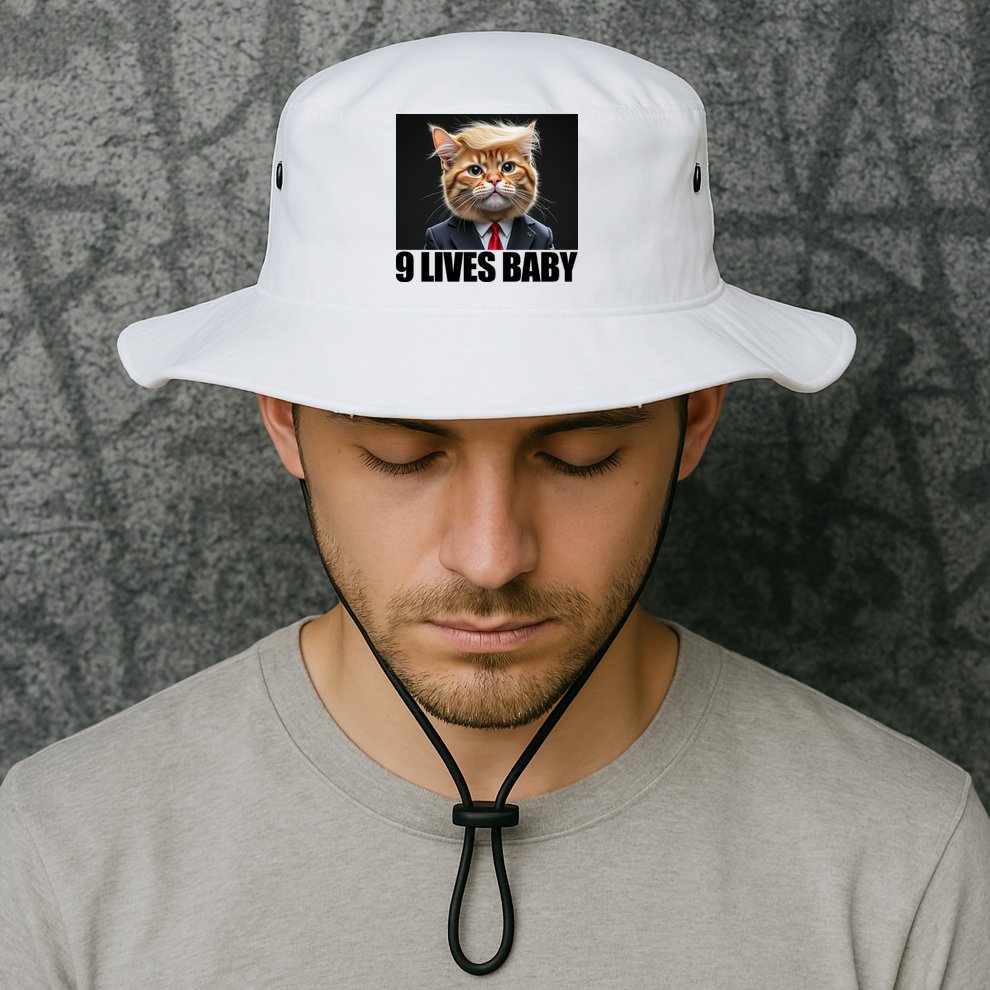 Cat Trump 9 Lives Baby Bucket Hat