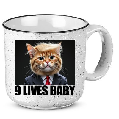 Cat Trump 9 Lives Baby 15oz Campfire Ceramic Mug